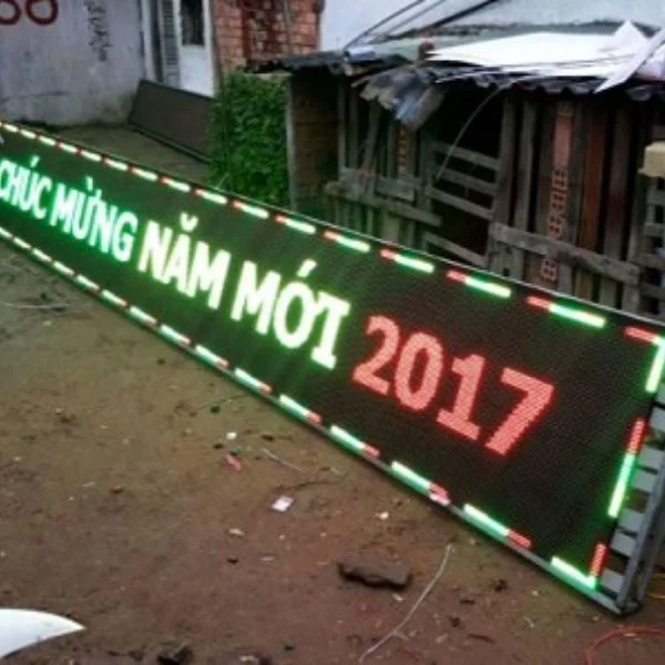 Bảng led Matrix 3 màu chúc mừng năm mới